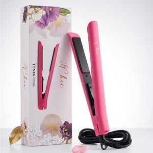 Le Chic Ionik Ceramic Hair Flat Iron + Case & Conditioner Bundle NEW
